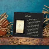 セレナイト結晶フェアリー フォトプラーク (側面)