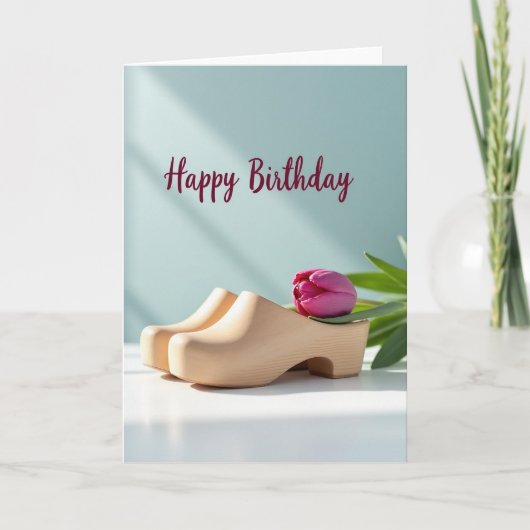 セレナウッドフラワー誕生日カード カード (正面)