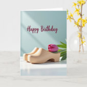 セレナウッドフラワー誕生日カード カード (黄色い花)