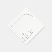 セレナモダンミニマ結婚リスト スタンダードカクテルナプキン (角)