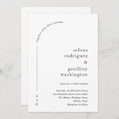 セレナモダンミニマ結婚リスト 招待状 (正面/裏面)