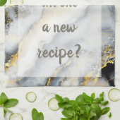 セレナーデ – ホワイト キッチンタオル (折り畳み)