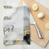 セレナーデ – ホワイト キッチンタオル (四つ折り)