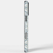 セレナーブルーとグリーンの曼荼羅パターン・デザイン Case-Mate iPhoneケース (裏面 / 右)