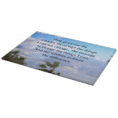 セレニかわいらしティ祈りの言葉パームツリーフォトデザイン カッティングボード (角)