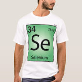 セレニウムの (Se)要素のTシャツ-前部だけ Tシャツ (正面)