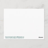 セレニダッドワードエンジェル感動的ハガキ ポストカード (裏面)