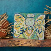 セレニダド感動的エンジェル絵画ズ詩プラーク フォトプラーク (側面)