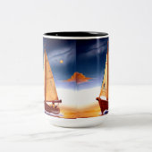 セレニティにセーリング ツートーンマグカップ (中央)