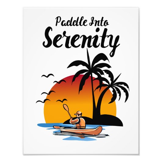 セレニティに漕ぎ込む フォトプリント            (正面)