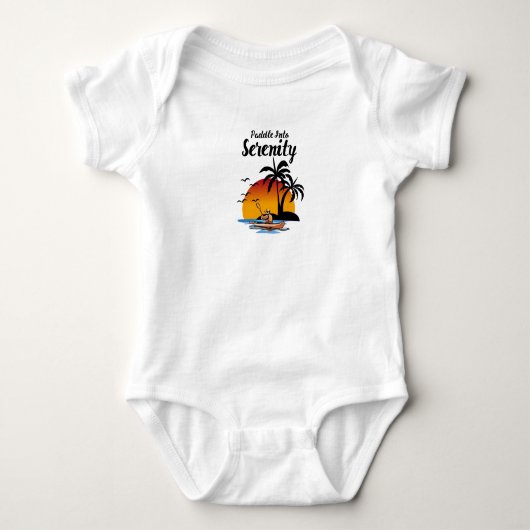 セレニティに漕ぎ込む ベビーボディスーツ (正面)