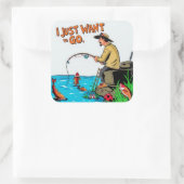 セレニティに逃げる：漁師の夢 スクエアシール (バッグ)