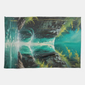 セレニティのカスケード キッチンタオル (横)