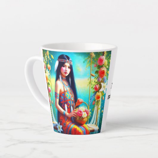 セレニティの味:大切にするカップ カフェラテマグ (左アングル)