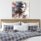 セレニティの囁き声：恵みの幻 キャンバスプリント (インサイチュ (寝室))