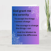 セレニティの祈り カード (正面)