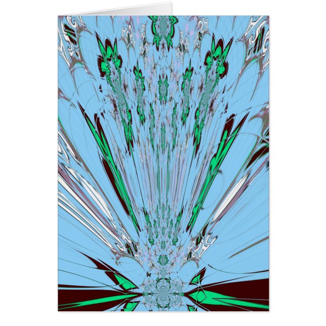 セレニティの花：美しいアクアブルーフローラ (正面)