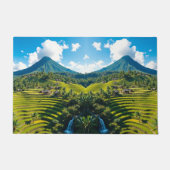 「セレニティへ足を踏み入れる – バリへようこそ！」 ドアマット (正面)