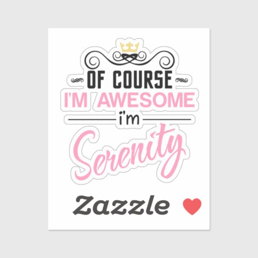 セレニティもちろん私の名素晴らし前 シール (シート)