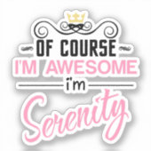 セレニティもちろん私の名素晴らし前 シール (正面)