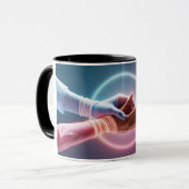 セレニティを受け入れる： "癒しの手"マグカップ マグカップ (正面左)