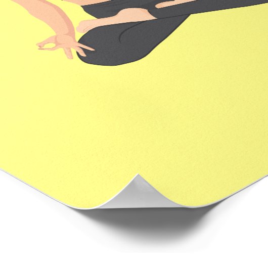 セレニティアクトセレディピティヨガバタフライラブ ポスター (角)