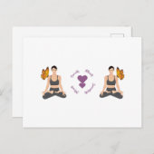 セレニティアクトセレディピティヨガバタフライラブ ポストカード (正面/裏面)