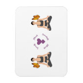 セレニティアクトセレディピティヨガバタフライラブ マグネット (縦)