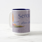 セレニティアフターコーヒー – バードオブパラダイス ツートーンマグカップ (正面左)