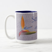 セレニティアフターコーヒー – バードオブパラダイス ツートーンマグカップ (左)