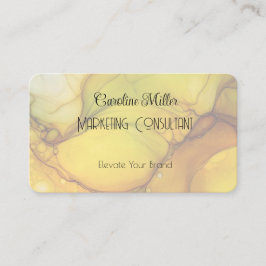 セレニティイングリーン抽象芸術フロー型枠 名刺