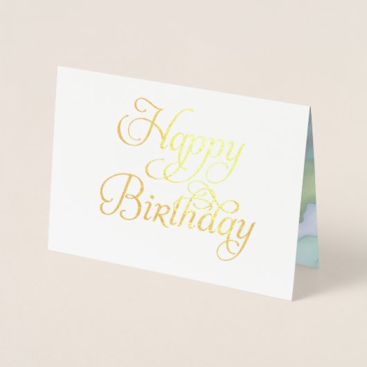 セレニティイングリーン抽象芸術フロー型枠 箔カード (正面)