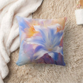 セレニティインパステルフローラアート クッション (ブランケット)