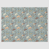 セレニティイン開花ティール(緑がかった色)ワイルドフラワーデクページ 薄葉紙 (正面)