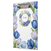 セレニティイン開花パステルチューリップフローラホームデコール クリップボード (左)