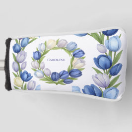 セレニティイン開花パステルチューリップフローラホームデコール ゴルフヘッドカバー