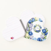 セレニティイン開花パステルチューリップフローラホームデコール ノートブック (内部)