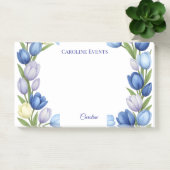 セレニティイン開花パステルチューリップフローラホームデコール ポストイット (オフィス)