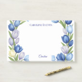 セレニティイン開花パステルチューリップフローラホームデコール ポストイット (デスク)