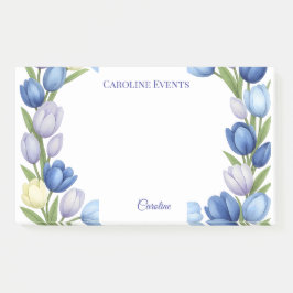 セレニティイン開花パステルチューリップフローラホームデコール ポストイット