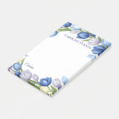 セレニティイン開花パステルチューリップフローラホームデコール ポストイット (アングル)