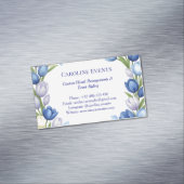 セレニティイン開花パステルチューリップフローラホームデコール マグネット名刺 (インサイチュ)