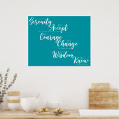 セレニティオアコメ感動的引用文 ポスター (キッチン)