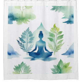 セレニティオーバーロータス シャワーカーテン