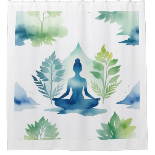 セレニティオーバーロータス シャワーカーテン (正面)