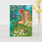 セレニティグリーティングカード カード (黄色い花)