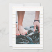 セレニティグリーナリー幾何学お祝いオブ・ライフ 招待状 (裏面)