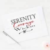 セレニティコースウィズダム 長方形シール (封筒)
