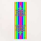 セレニティスタビリティ強さの虹の意図 ヨガマット (正面)