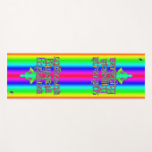 セレニティスタビリティ強さの虹の意図 ヨガマット (正面(横))